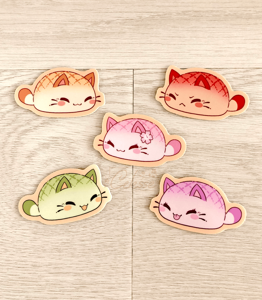 Nyanpan Cat 5 Sticker Set – Sugar Bunny Shop