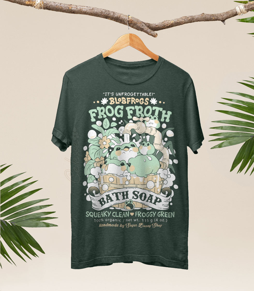 Blobfrogs Frog Froth Bath Soap Shirt