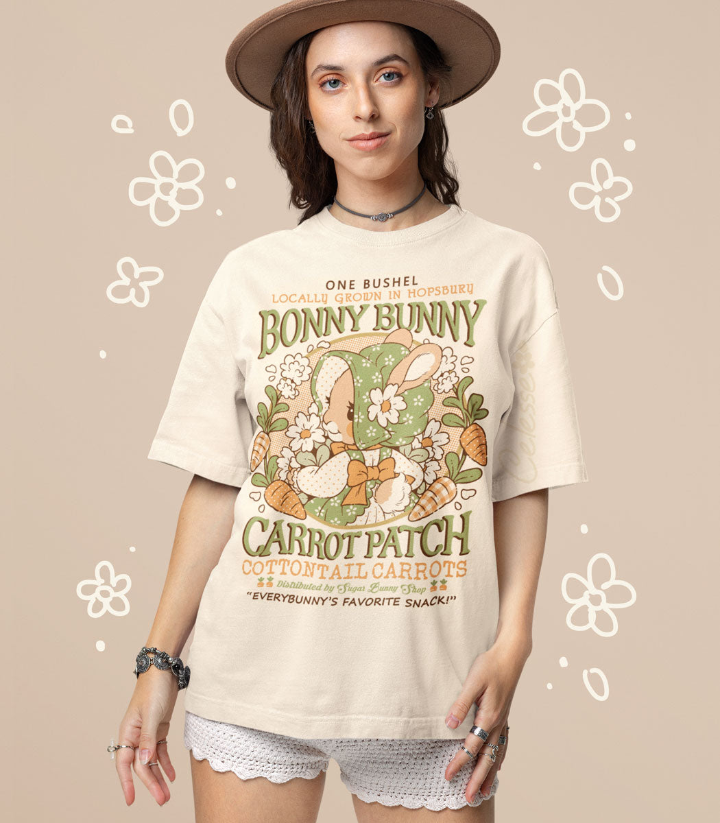 Bonny Bunny Carrot Patch Vintage Logo Shirt