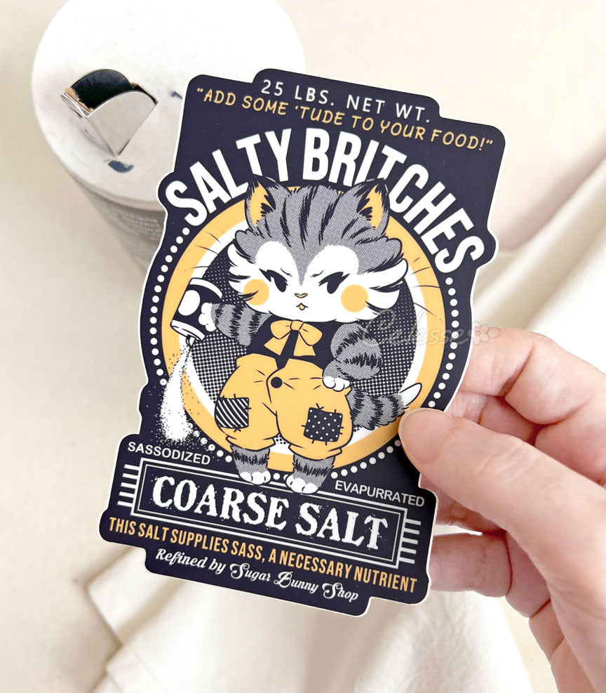 Salty Britches Coarse Salt Vinyl Sticker