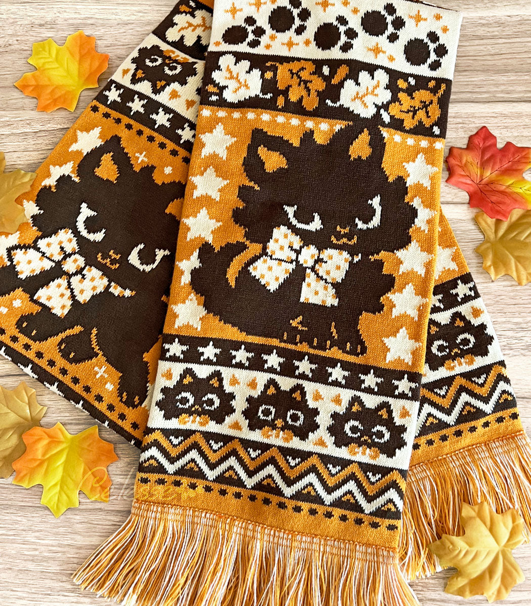 Whiskers &amp; Wonders Cat Knit Scarf