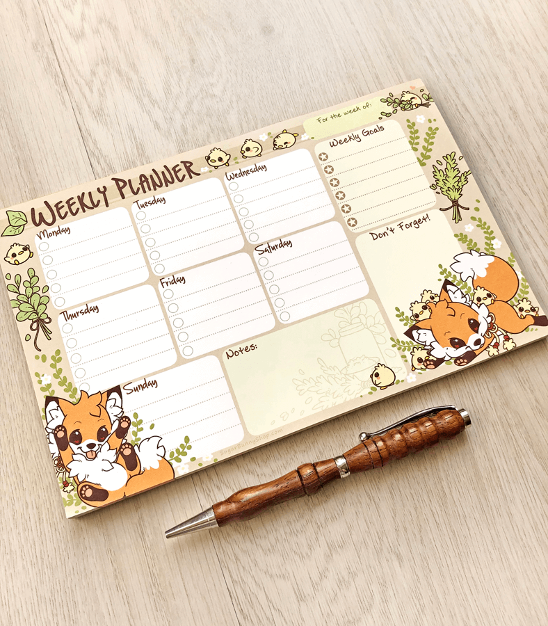 Nyanpan Weekly Planner Notepad